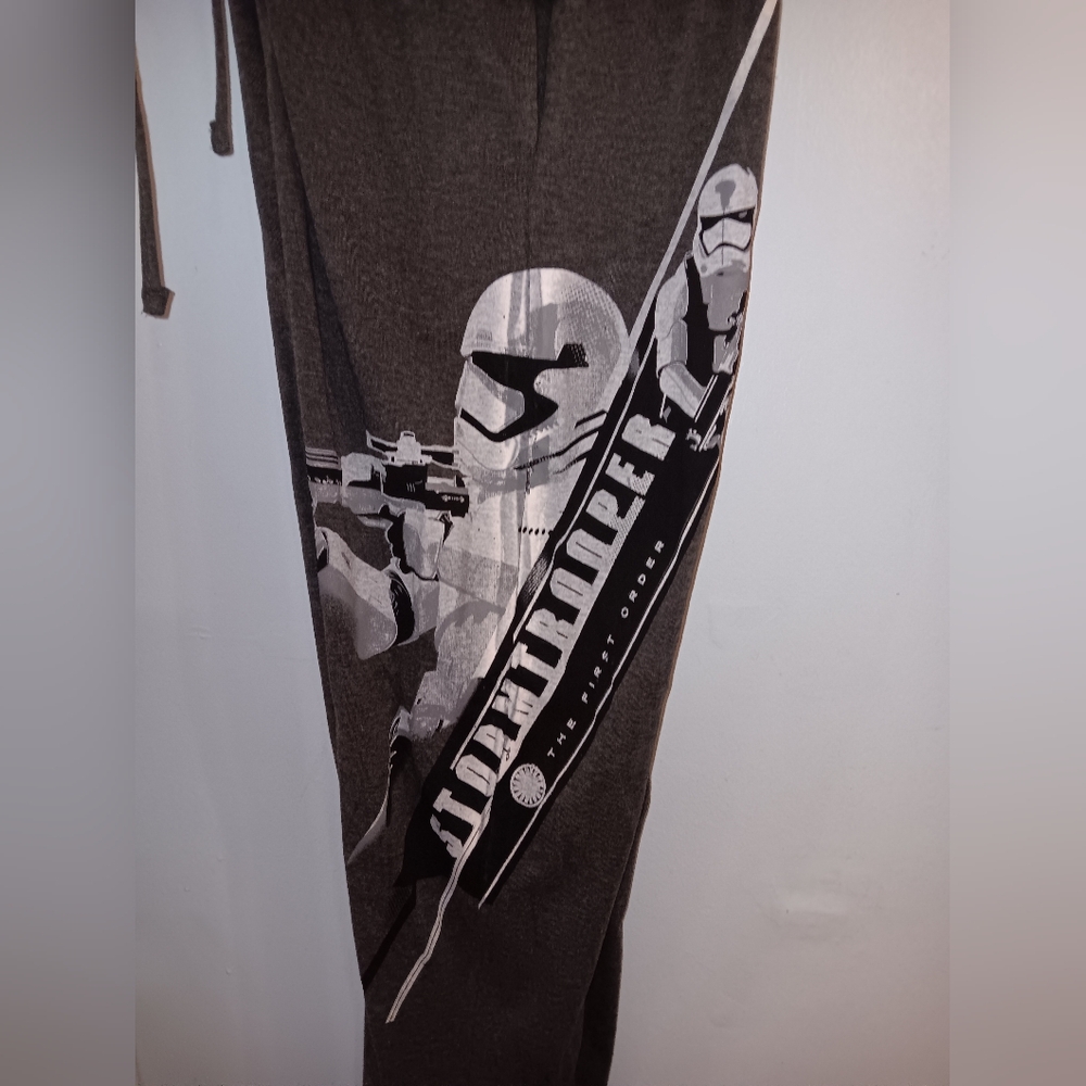 Star Wars Dark Gray Stormtrooper Pants Elastic Drawstring Waist clone trooper